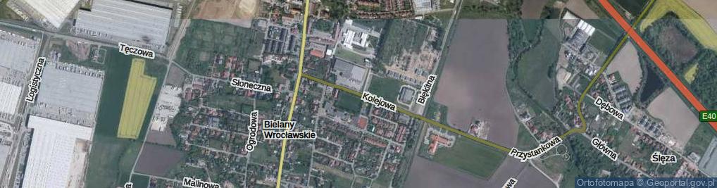 Zdjęcie satelitarne Kolejowa ul.